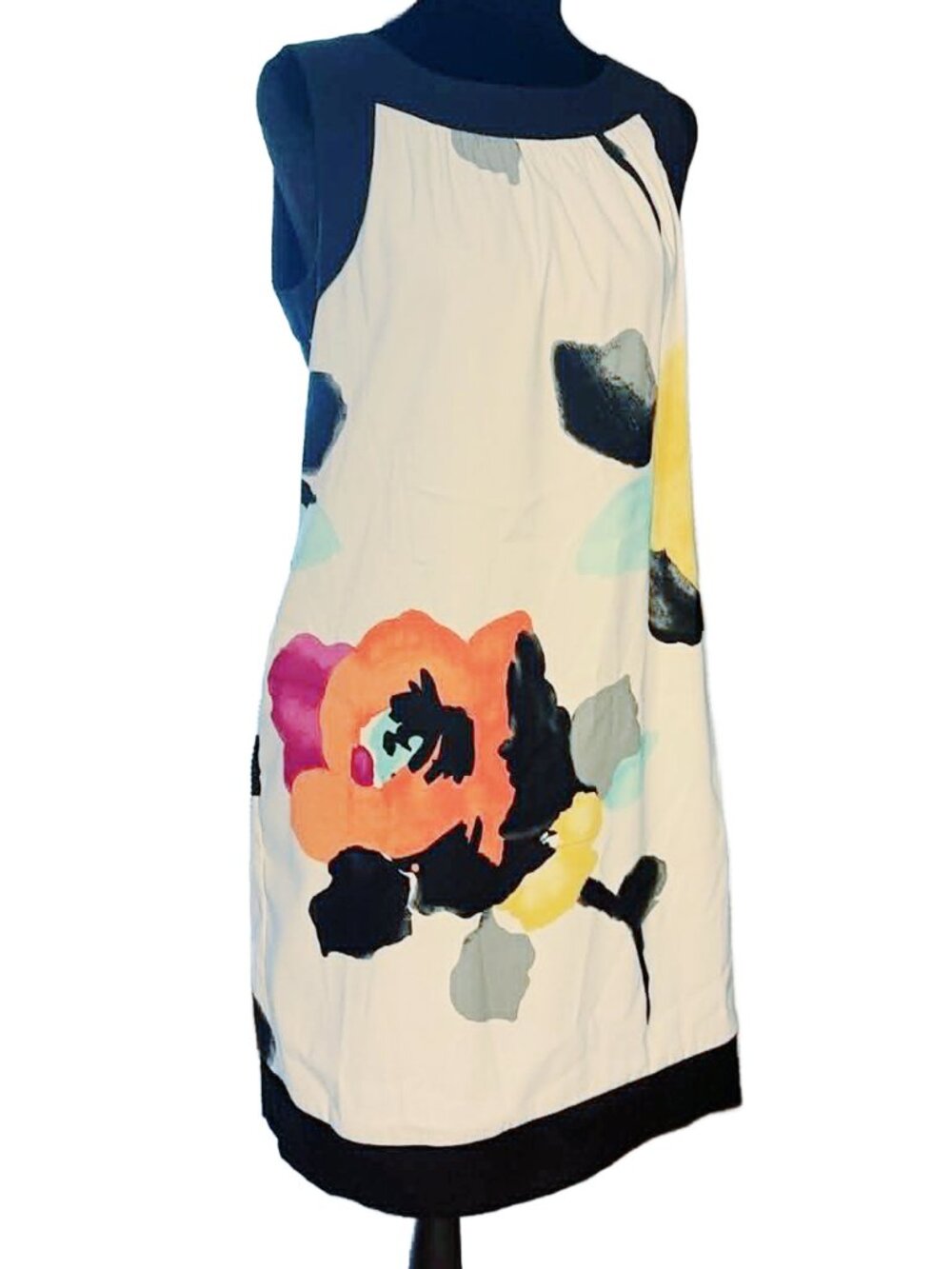 Kim Rogers Size 12 Floral Halter Shift Dress